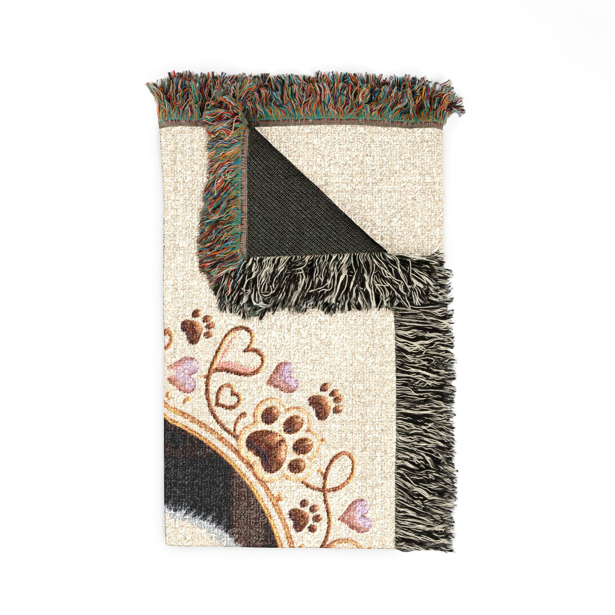 Custom woven photo blanket, view 7