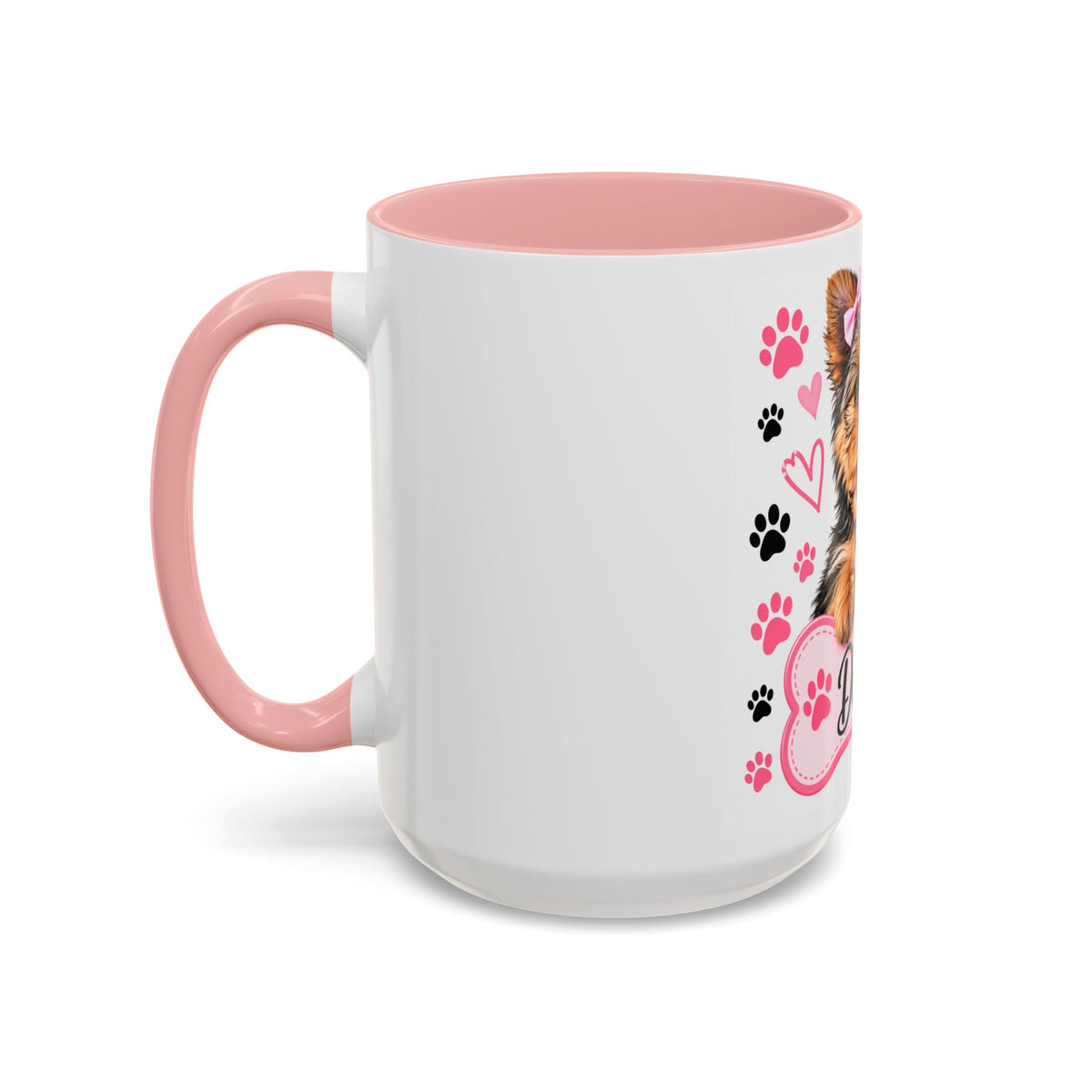 Personalized two-tone pet photo coffee mug, view 2