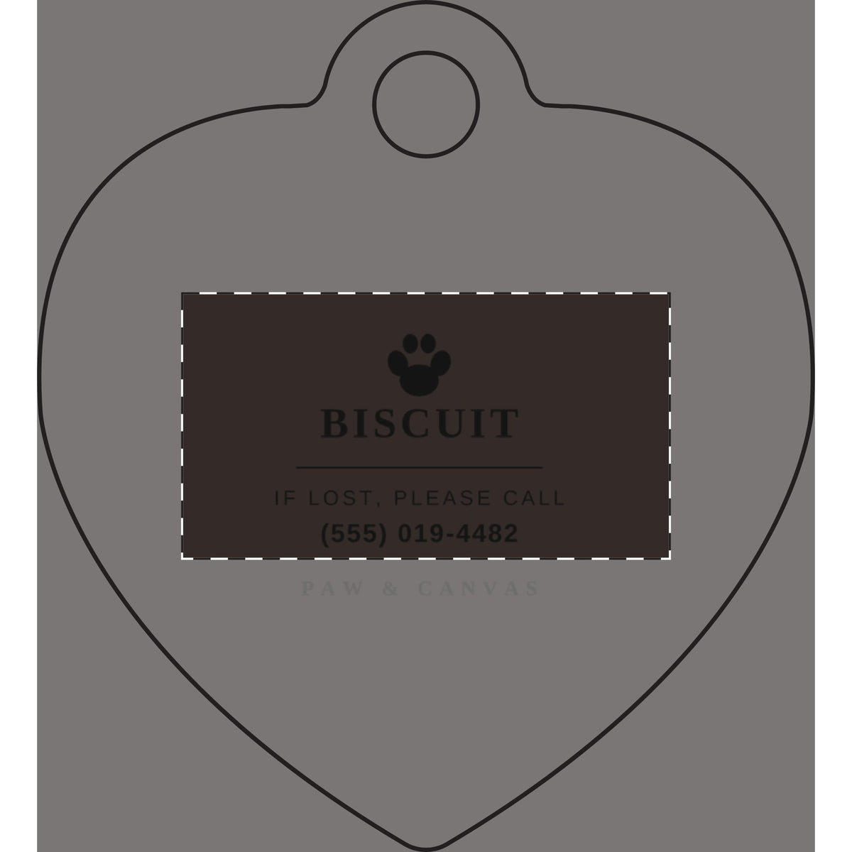 Custom engraved pet ID tag, view 9