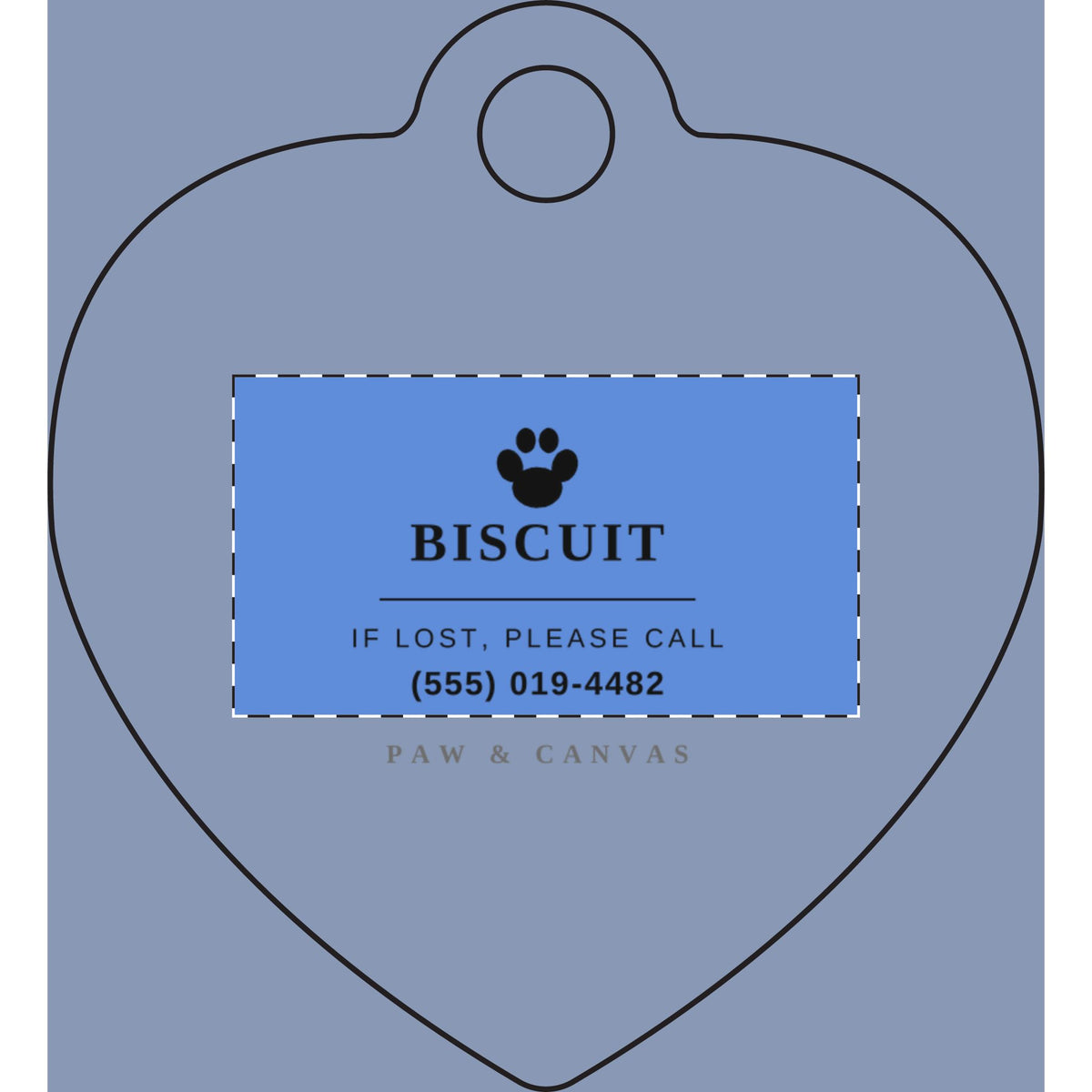 Custom engraved pet ID tag, view 10